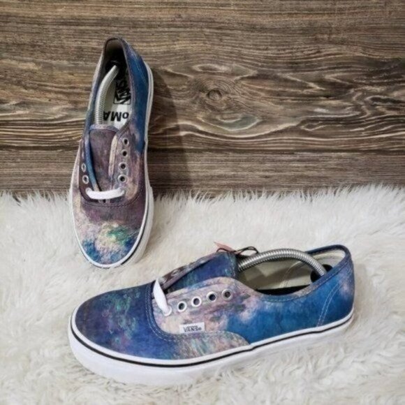 New Vans Authentic Moma Womens Sneakers Size 6.5 DEADSTOCK Artsy Watercolor Boho - Picture 2 of 8